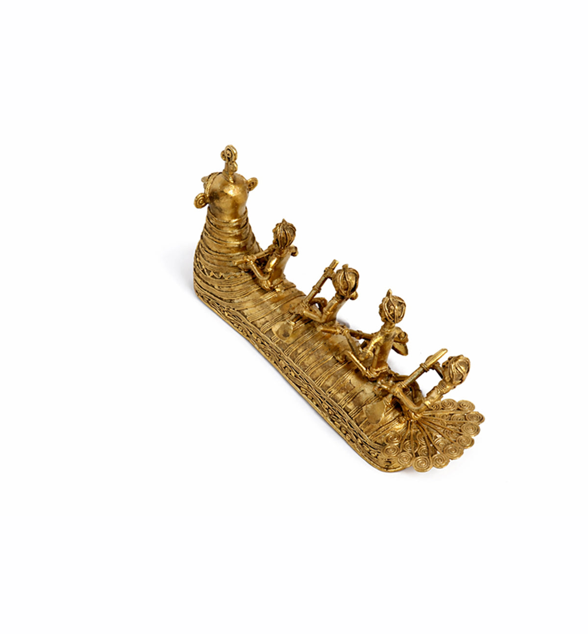 Handcrafted Bhareva Brass Pushpak Viman Showpiece