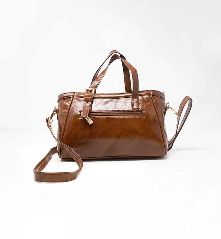 Premium Handcrafted Sheep Leather Medium Handbag