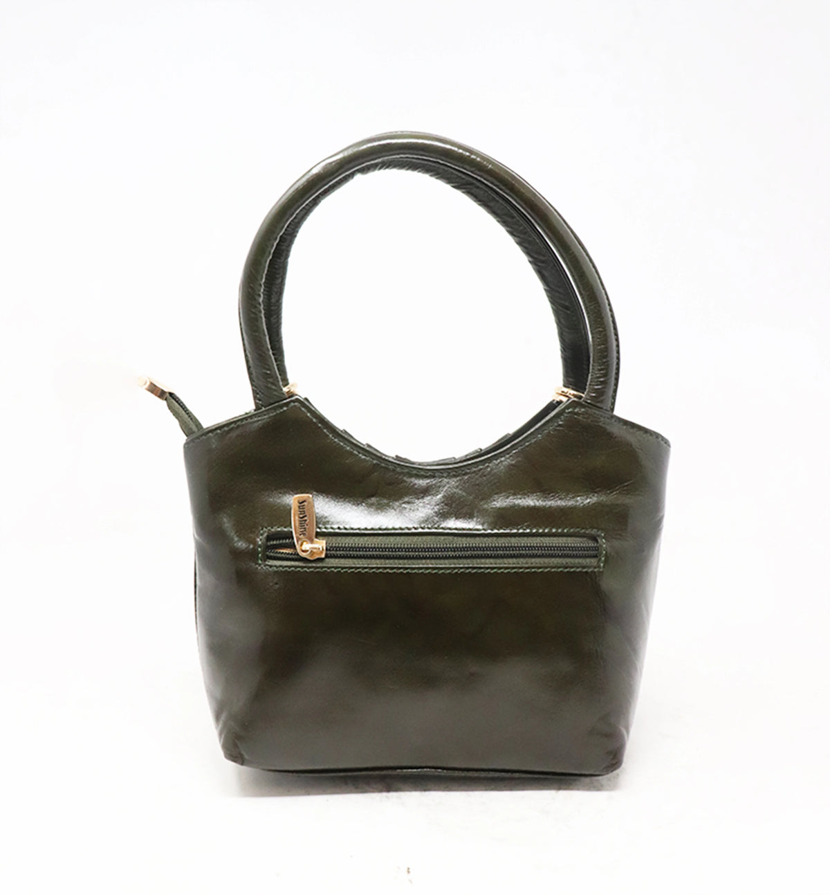 Premium Handcrafted Sheep Leather Pleated Shoulder Bag – Classic Black