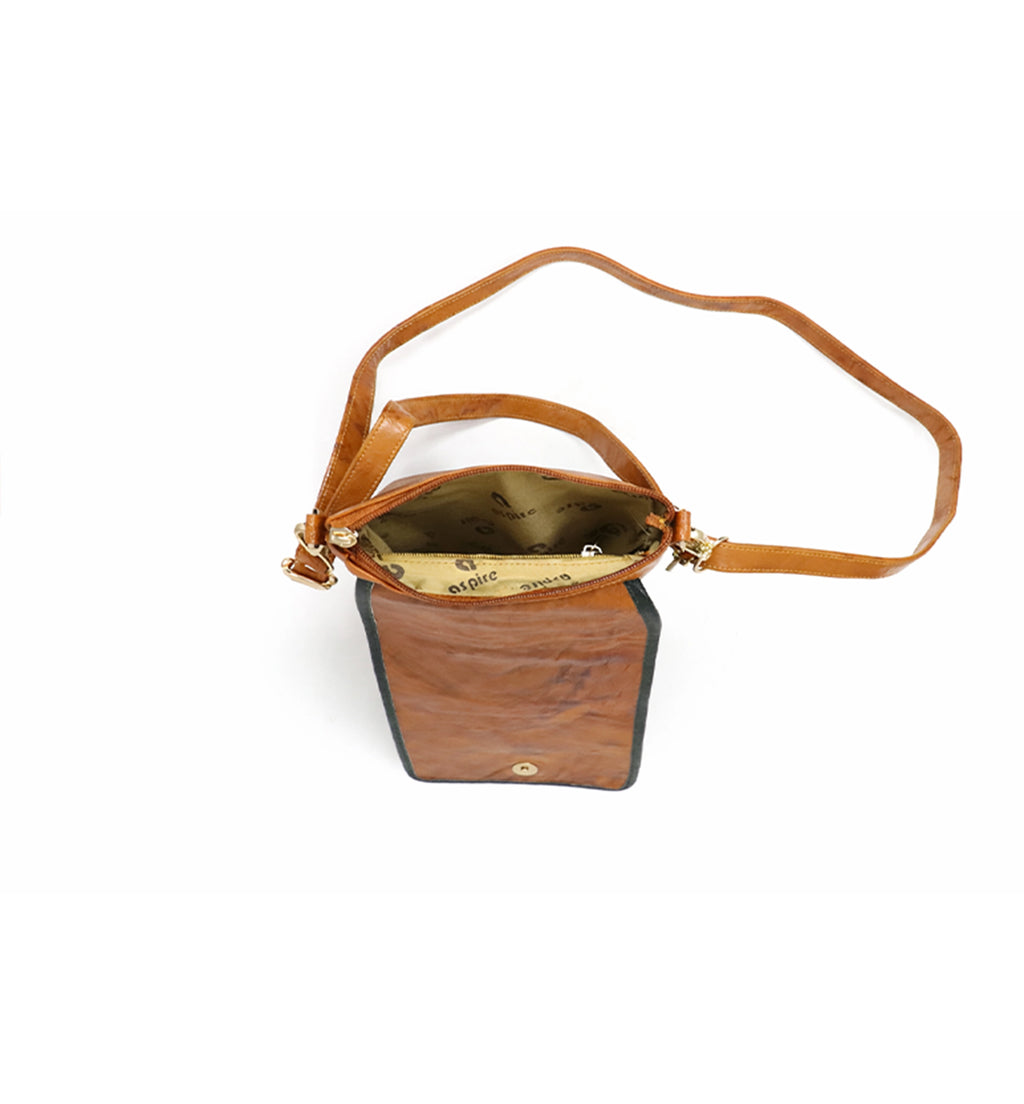 Premium Handcrafted Sheep Leather Passport Sling Bag