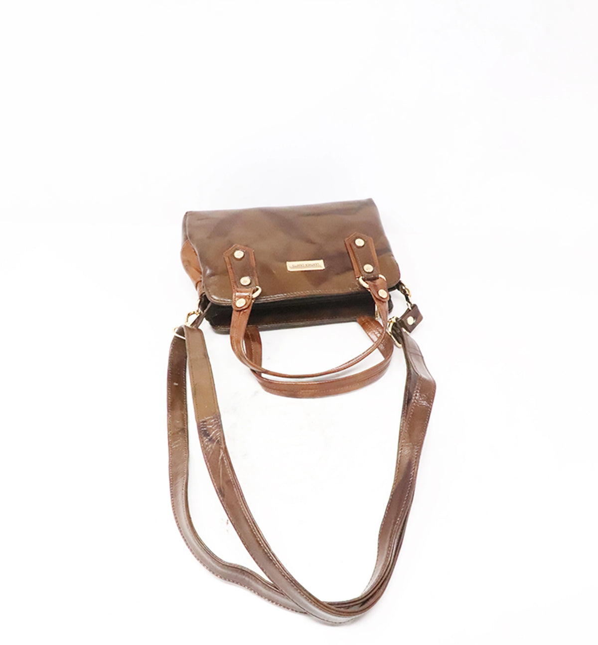 Premium Handcrafted Sheep Leather Crossbody Handbag – Classic Brown