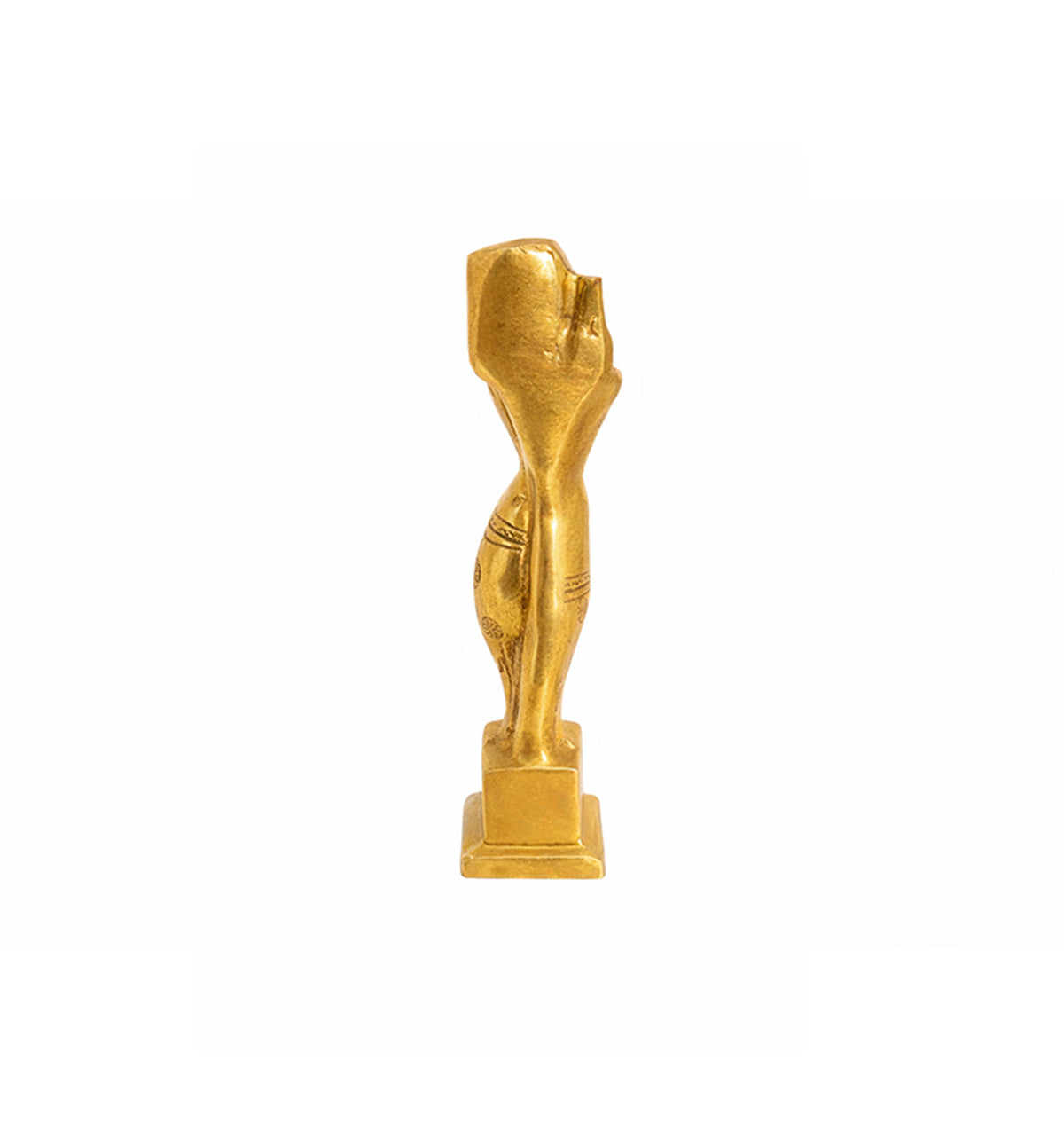 Handcrafted Brass Shalabhanjika Figurine – Gold Finish