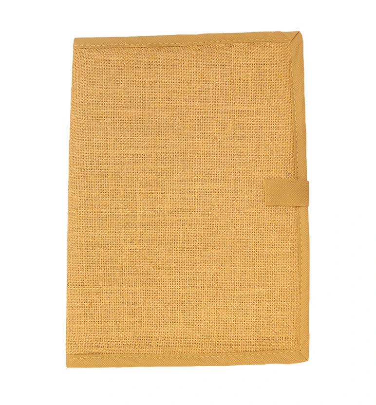 Handcrafted fabric File Folder –  beige color
