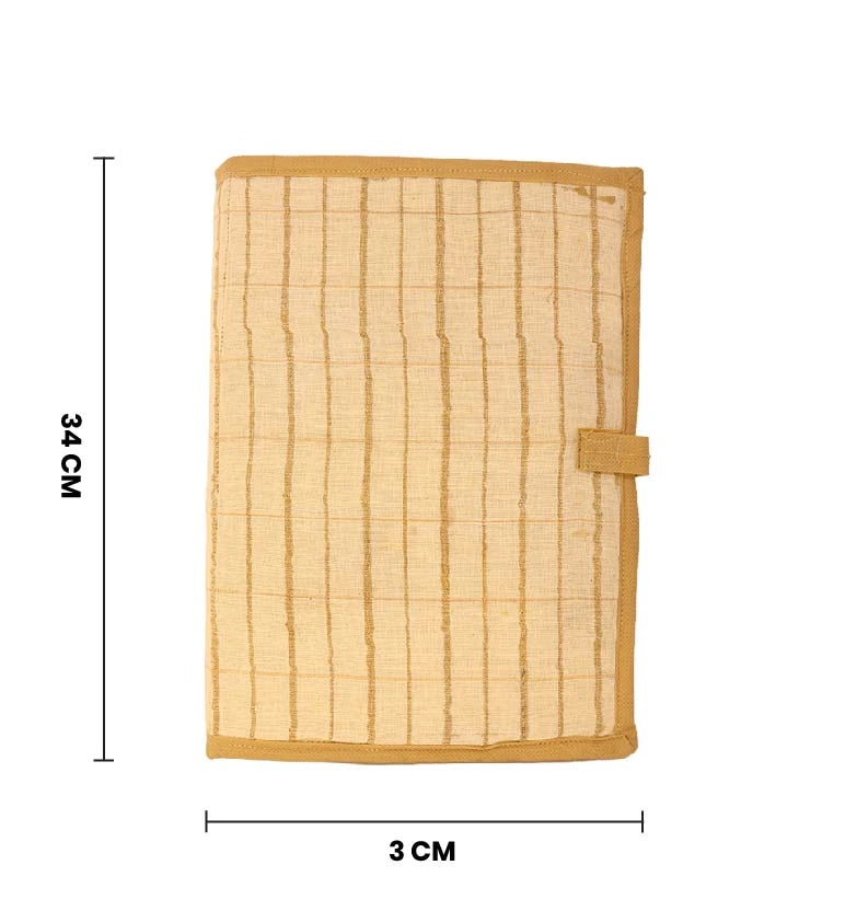 Handcrafted fabric File Folder – Striped Motif