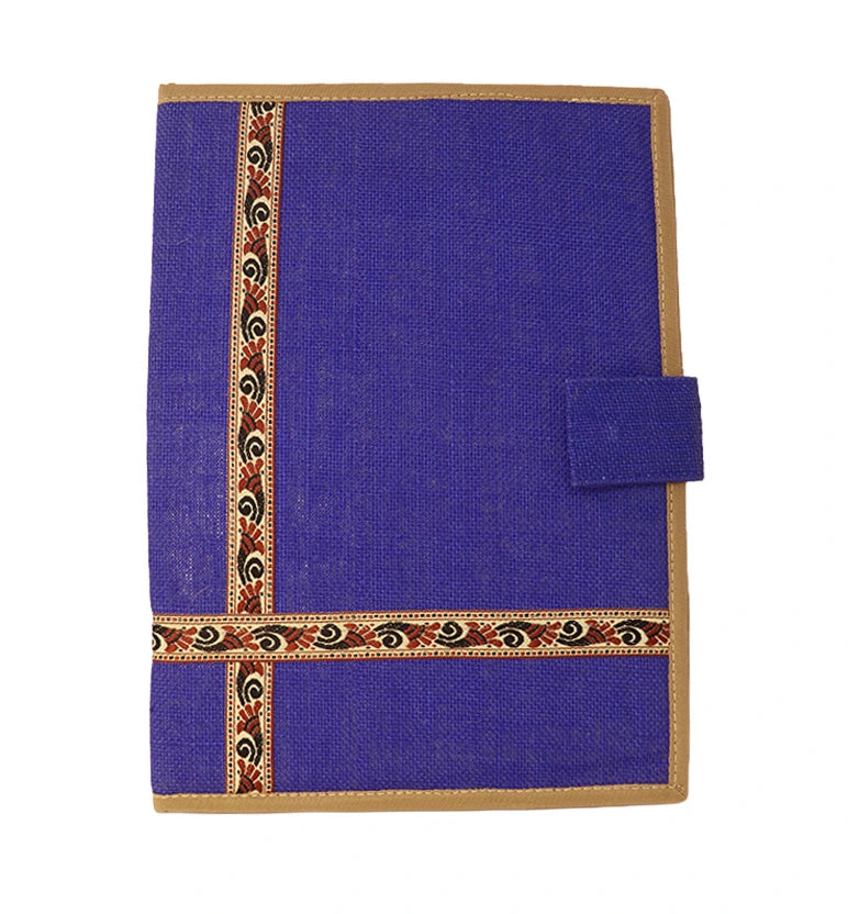 Handcrafted File Folder – Blue Decorative