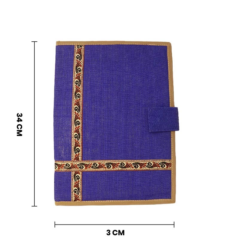 Handcrafted File Folder – Blue Decorative