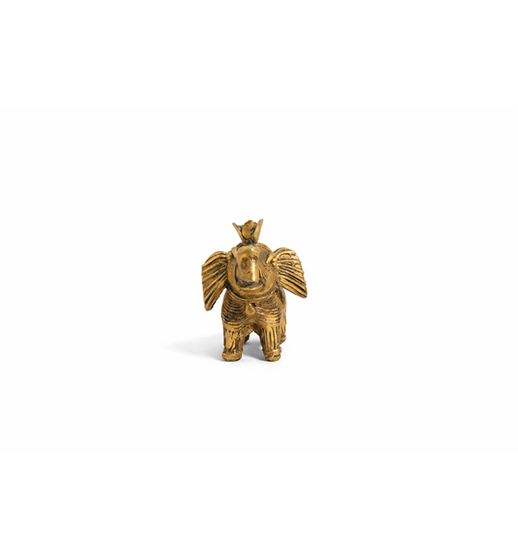 Handcrafted Brass Elephant with Lotus – Small (Decorative Tail) | Bhareva  Craft Showpiece