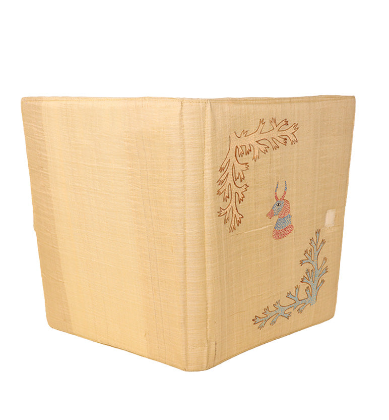 Handcrafted Traditional Gond Art Fabric File Folder –  Horse Design