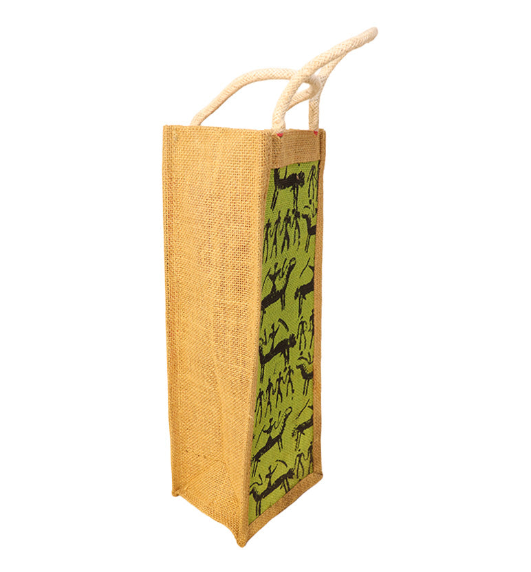 Handmade Eco-Friendly Jute Bottle Bag
