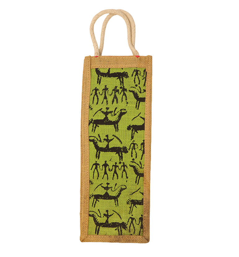 Handmade Eco-Friendly Jute Bottle Bag