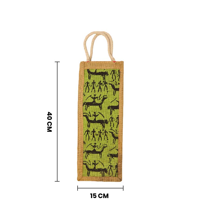 Handmade Eco-Friendly Jute Bottle Bag