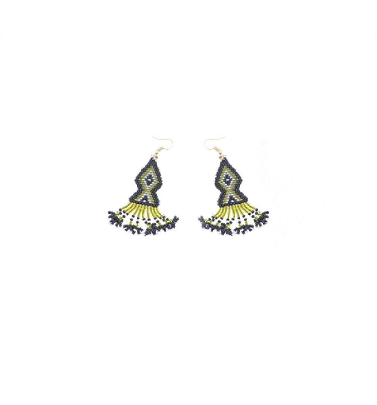 Handcrafted Geometric Beadwork Choker Necklace Set