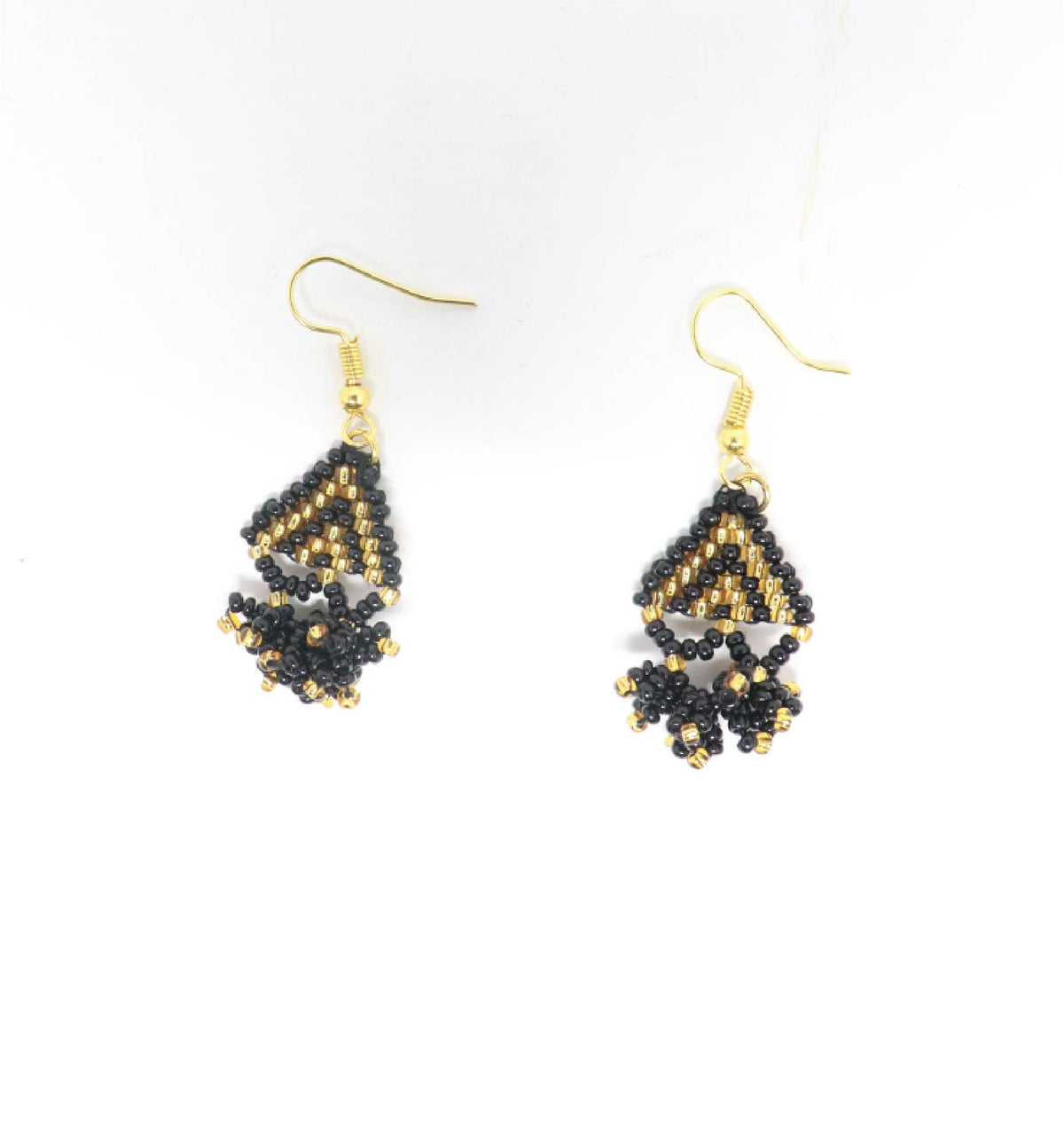 Handcrafted Jali Beaded Choker Necklace Set with Earrings
