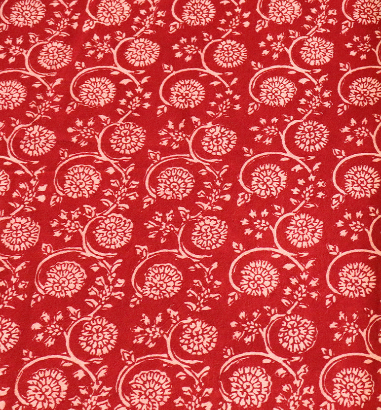 Hand Block Printed Bagh Cotton Double Bed Sheet