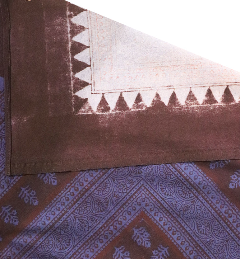 Hand Block Printed Bagh Cotton Single Bed Sheet