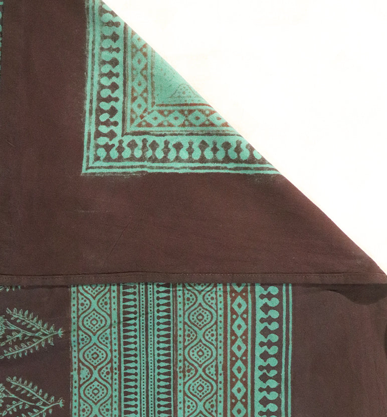 Hand Block Printed Bagh Cotton Single Bed Sheet