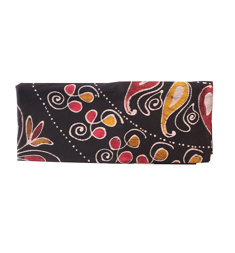 Handcrafted Batik Print Cotton Double Bed Sheet with Two Pillow Covers