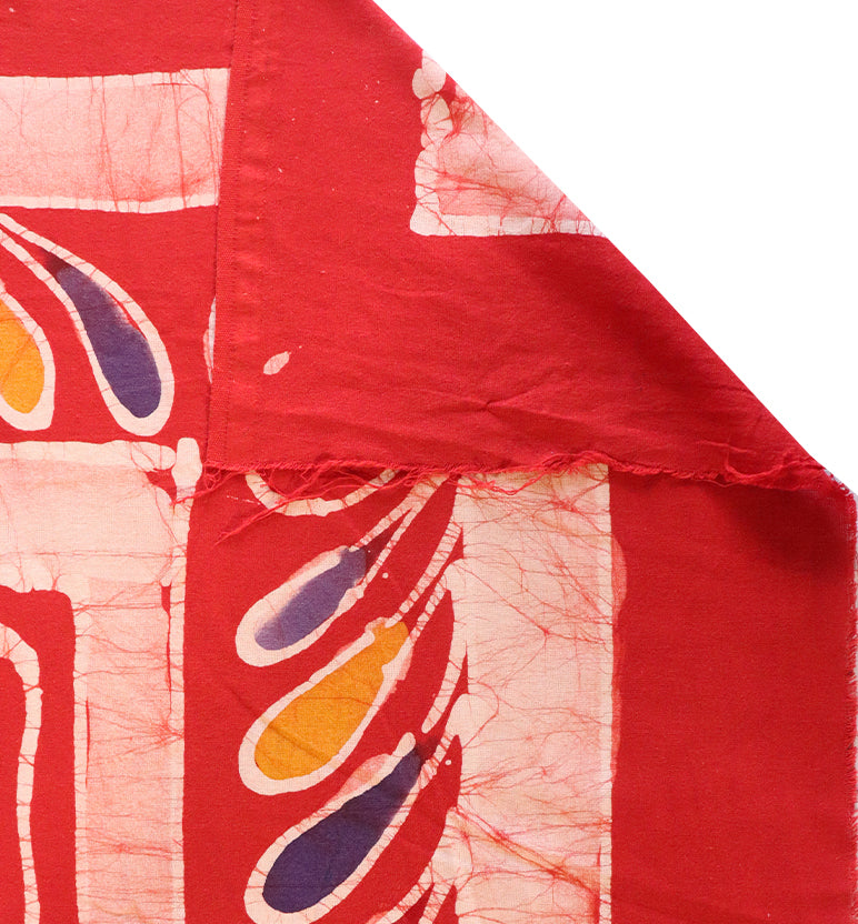 Handcrafted Batik Print Cotton Double Bed Sheet with Two Pillow Covers