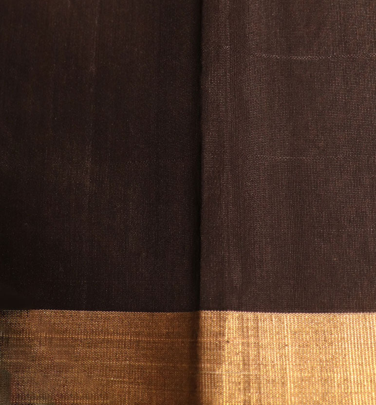 Handloom Chanderi Silk Mercerized Cotton Saree with Meena Booti
