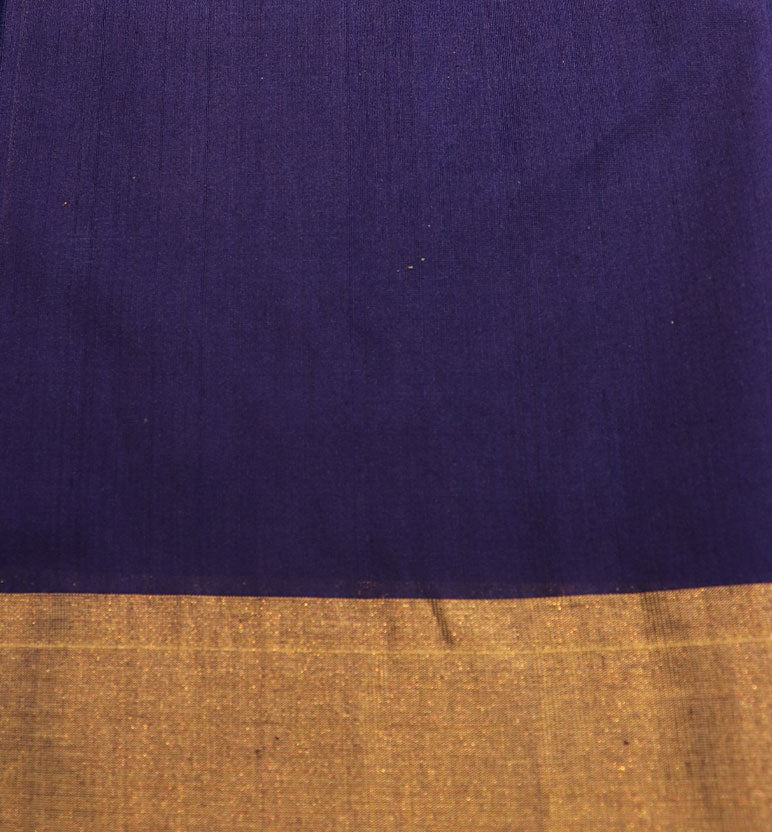 Handloom Chanderi Silk Mercerized Cotton Saree with Meena Booti