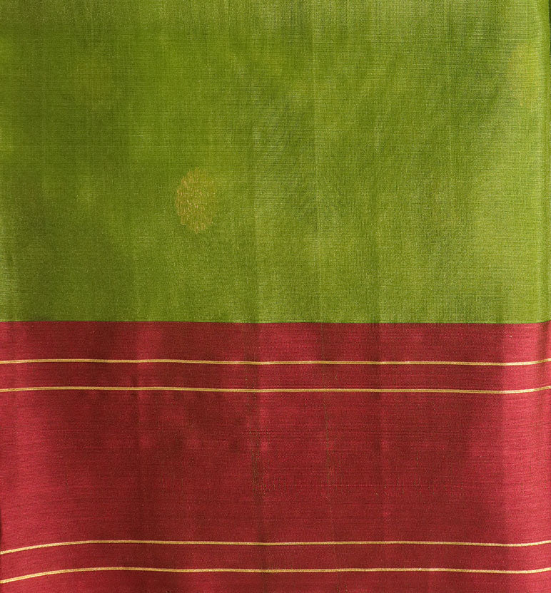 Handwoven Chanderi Silk & Silk Saree