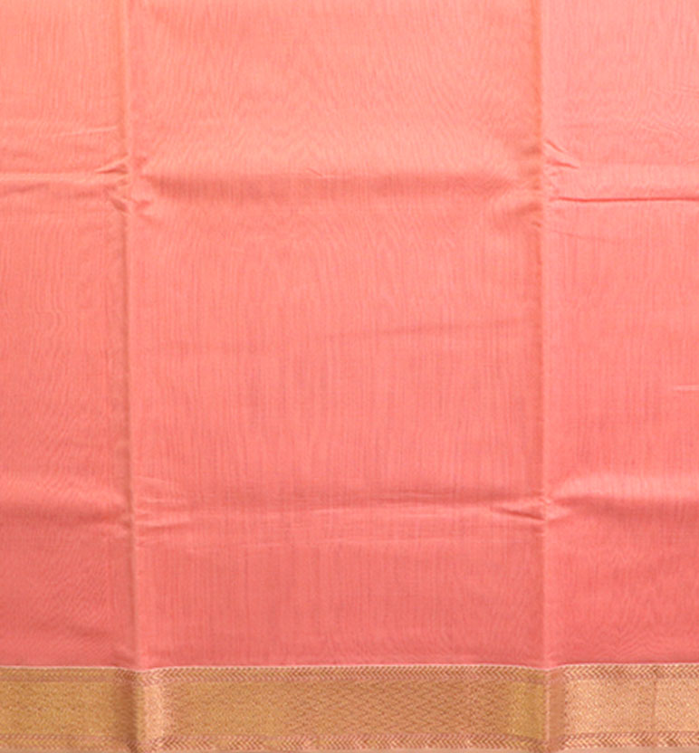 Traditional Handloom Maheshwari Silk-Blend Saree