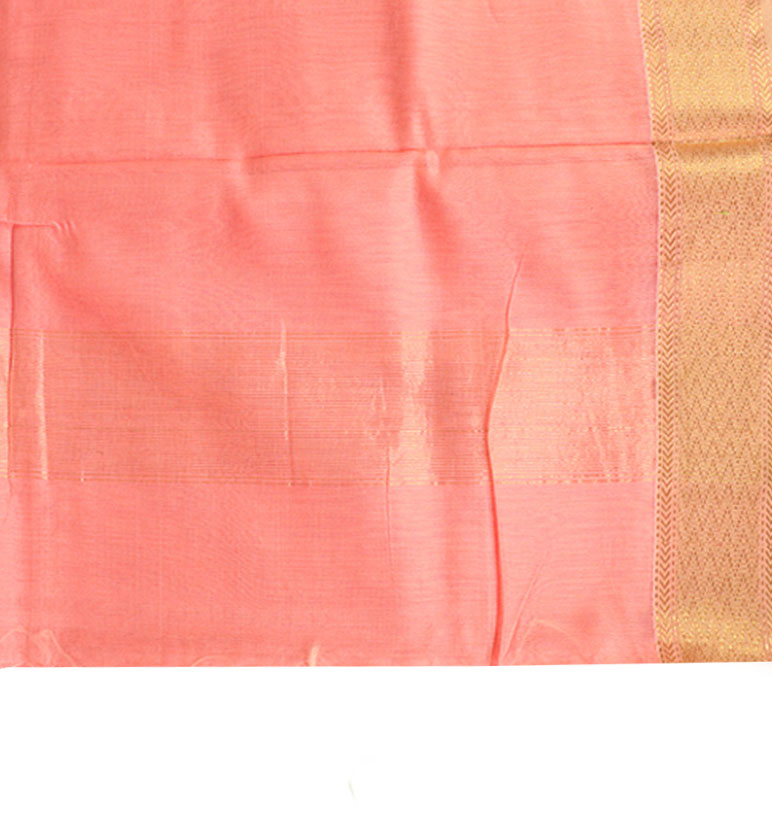 Traditional Handloom Maheshwari Silk-Blend Saree