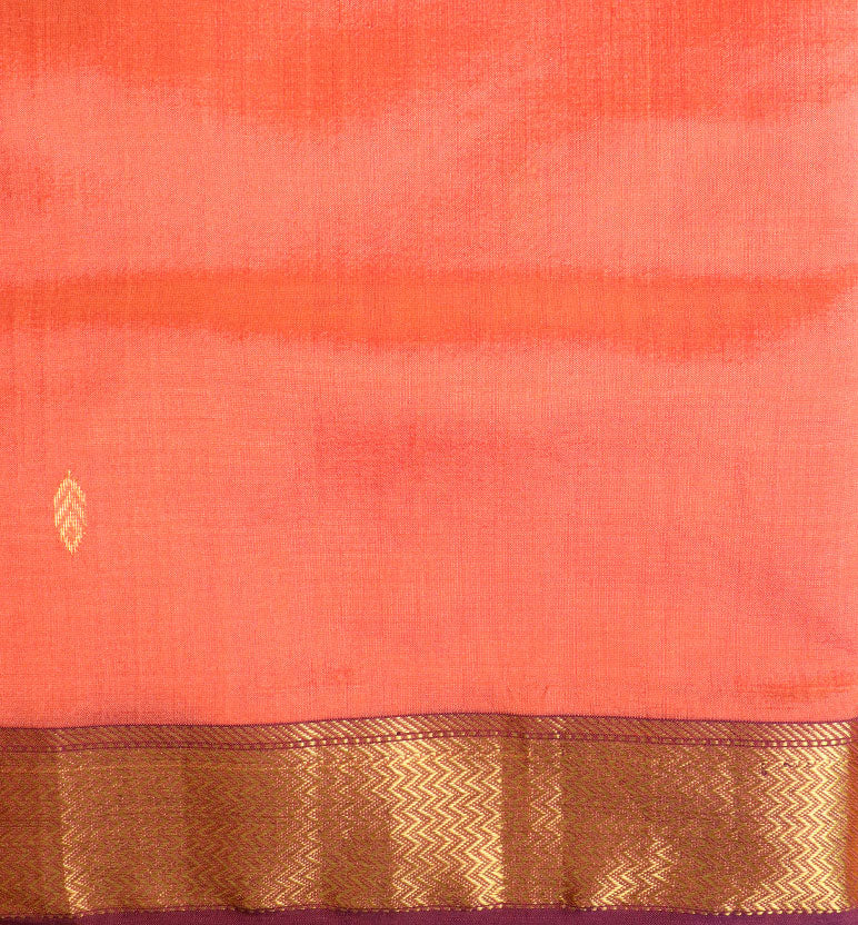 Traditional Handloom Maheshwari Silk-Blend Saree