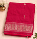 Traditional Handloom Maheshwari Silk-Blend Saree