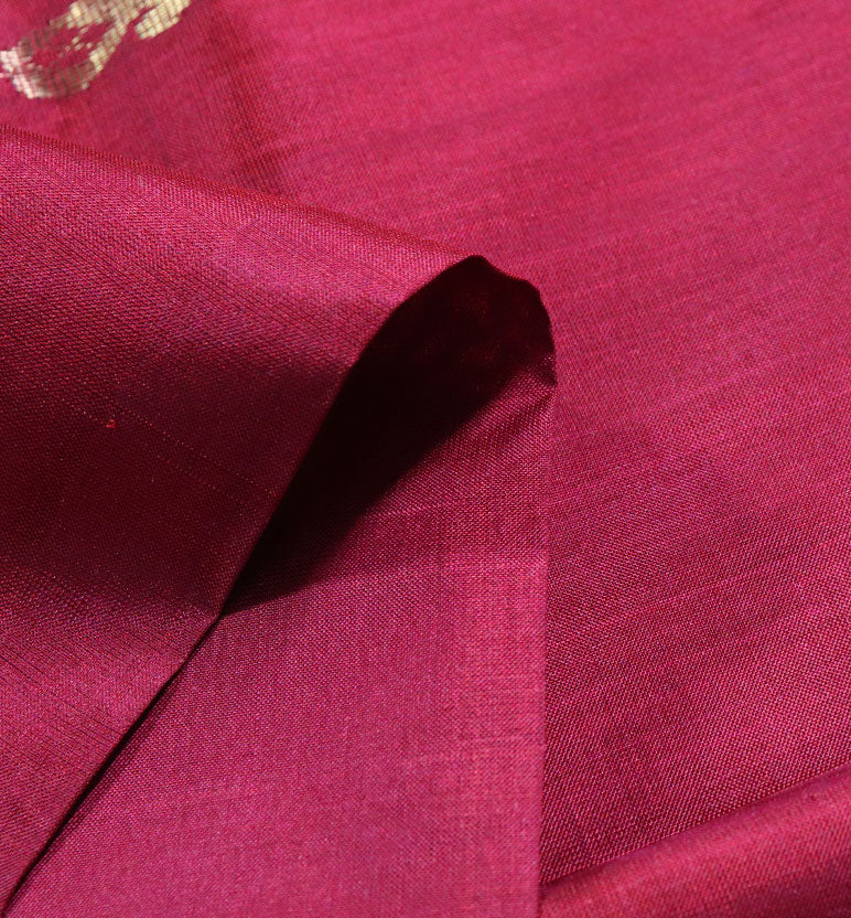 Traditional Handloom Maheshwari Silk-Blend Saree