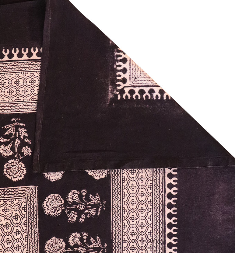 Hand Block Printed Bagh Cotton Double Bed Sheet