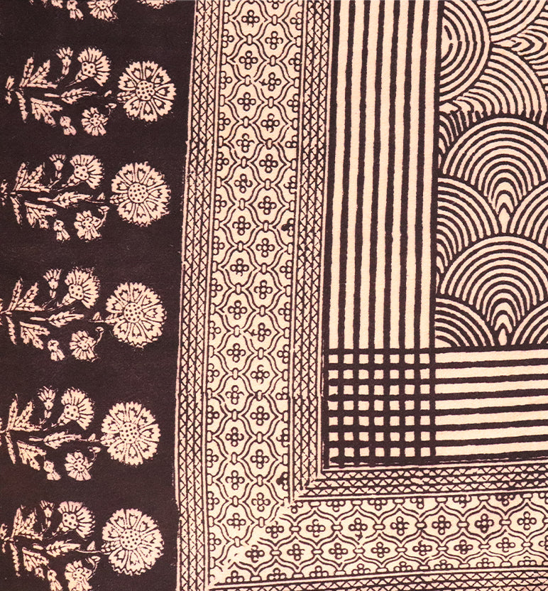 Hand Block Printed Bagh Cotton Double Bed Sheet