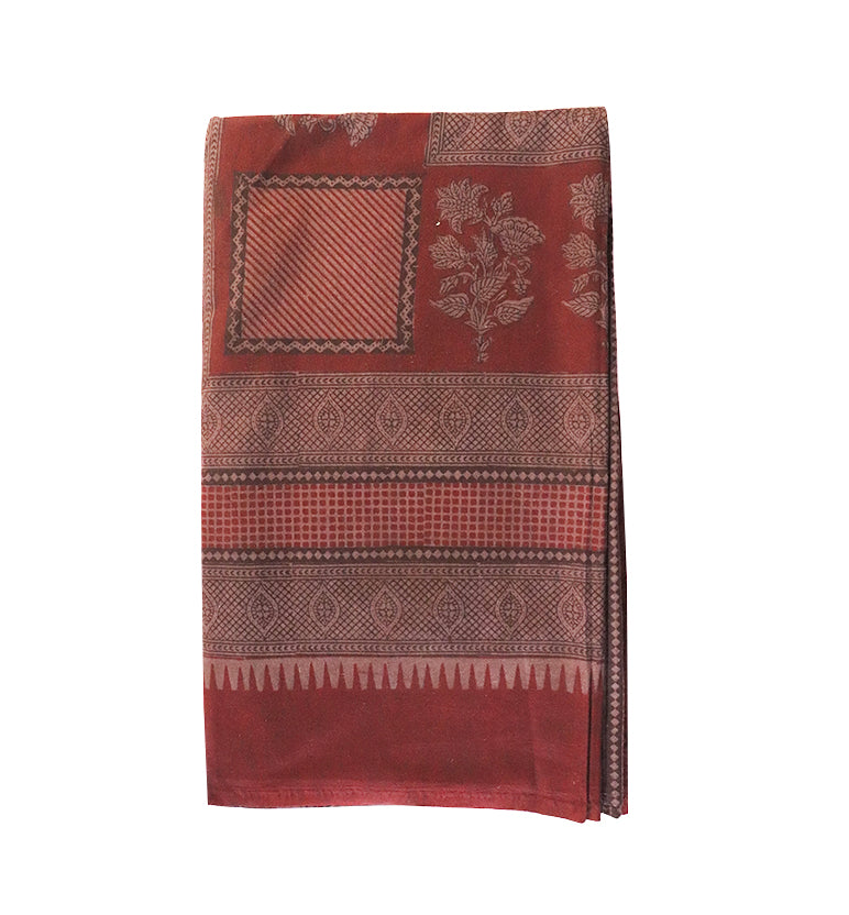Hand Block Printed Bagh Cotton Double Bed Sheet