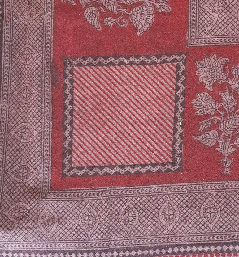 Hand Block Printed Bagh Cotton Double Bed Sheet