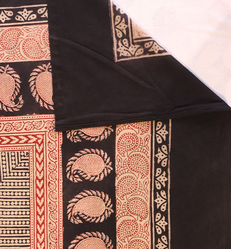 Hand Block Printed Bagh Cotton Double Bed Sheet