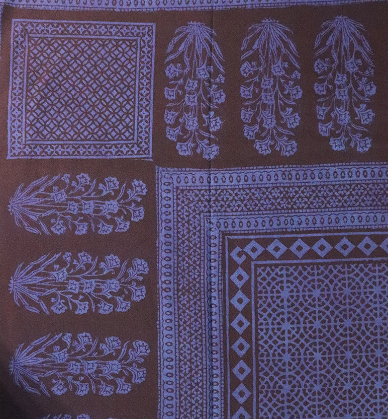 Hand Block Printed Bagh Cotton Double Bed Sheet