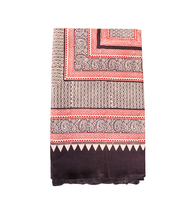 Hand Block Printed Bagh Cotton Double Bed Sheet