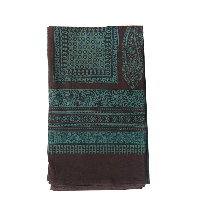 Hand Block Printed Bagh Cotton Double Bed Sheet