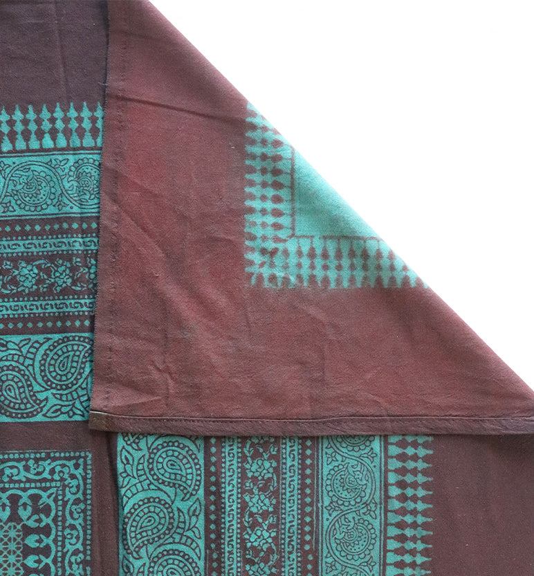 Hand Block Printed Bagh Cotton Double Bed Sheet