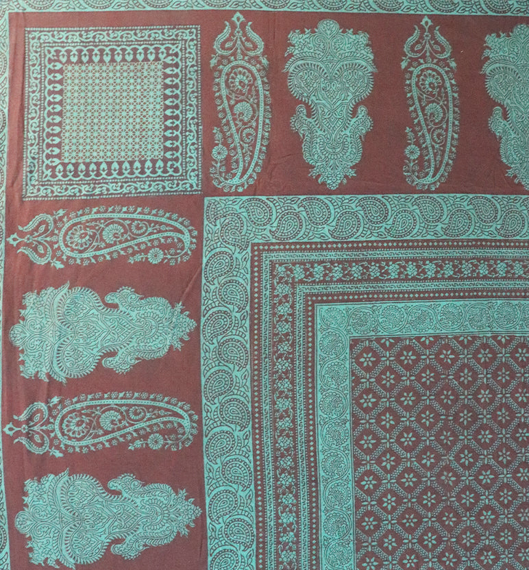 Hand Block Printed Bagh Cotton Double Bed Sheet
