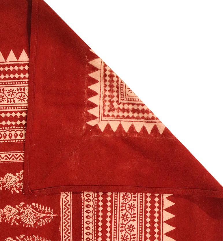 Hand Block Printed Bagh Cotton Single Bed Sheet