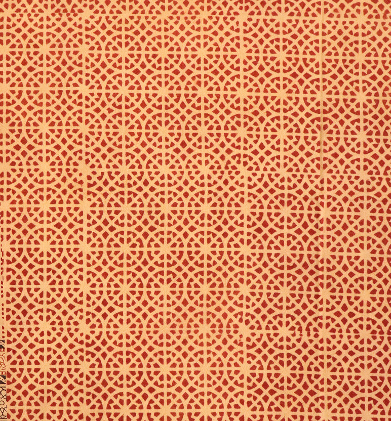 Hand Block Printed Bagh Cotton Single Bed Bed Sheet
