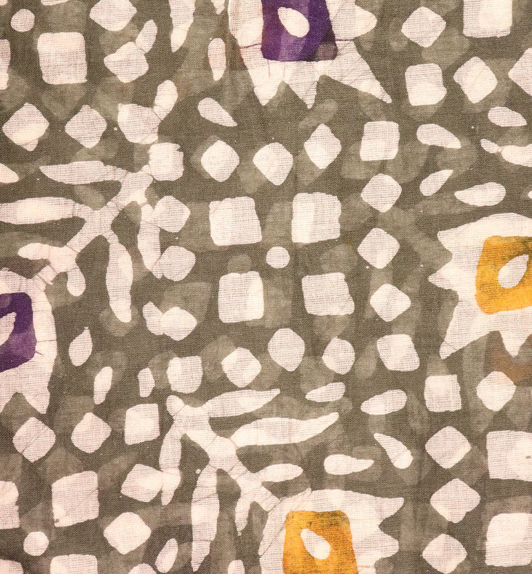 Handcrafted Batik Print Cotton Saree with Blouse Piece
