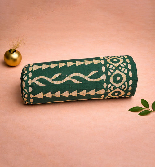 Handcrafted Batik Print Cotton Saree with Blouse Piece