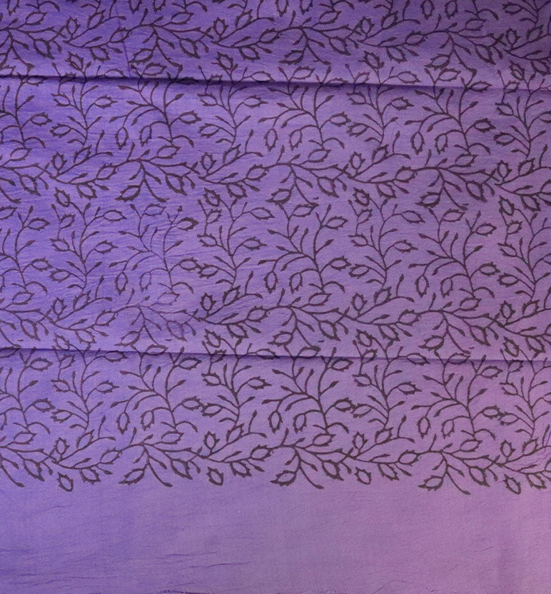 Handcrafted Batik Print Cotton Saree with Blouse Piece