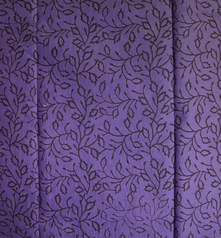 Handcrafted Batik Print Cotton Saree with Blouse Piece