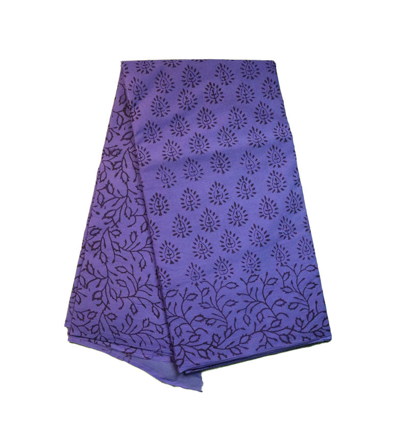 Handcrafted Batik Print Cotton Saree with Blouse Piece
