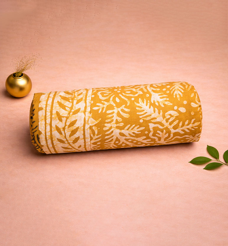 Handcrafted Batik Print Cotton Saree with Blouse Piece