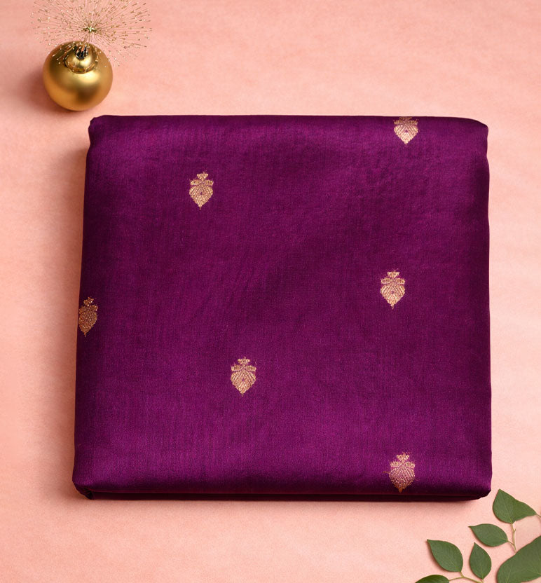 Handwoven Chanderi Silk & Cotton Saree
