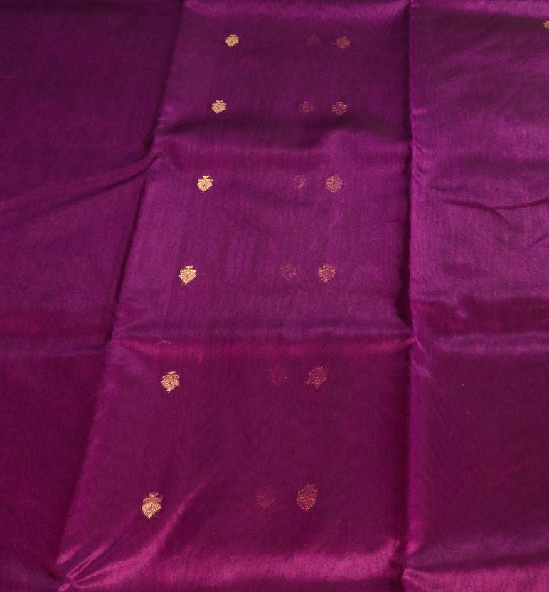 Handwoven Chanderi Silk & Cotton Saree